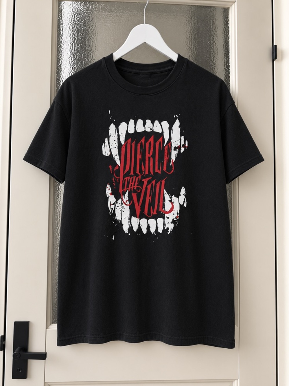 Pierce The Veil Teeth Graphic Black T-Shirt